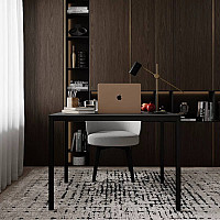 Письменный стол Brevity Loft mid 900х750х670 Графит/Чёрный металл Art In Head