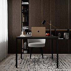 Письменный стол Brevity Loft mid 900х750х670 Графит/Чёрный металл Art In Head