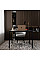 Письменный стол Brevity Loft mid 900х750х670 Графит/Чёрный металл Art In Head
