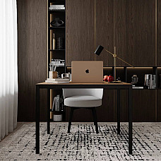 Письменный стол Brevity Loft mid 900х750х670 Дуб крафт золотой/Чёрный металл Art In Head