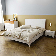 Кровать 1,6 Picassa Белый супермат Art In Head