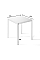 Обеденный стол Brevity Loft mini 670х750х670 Дуб винтаж оксид/Чёрный металл Art In Head