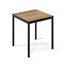 Обеденный стол Brevity Loft mini 670х750х670 Дуб Эвок/Черный металл Art In Head