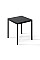 Обеденный стол Brevity Loft mini 670х750х670 Графит/Чёрный металл Art In Head
