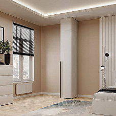 Пенал закрытый с антресолью №2 Light 400х500х2600 Белый бриллиант Art In Head