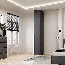 Пенал закрытый с антресолью №1 Light 400х500х2600 Графит серый Art In Head