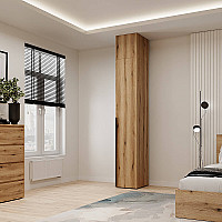Пенал закрытый с антресолью №2 Light 400х500х2500 Дуб Эвок прибрежный Art In Head