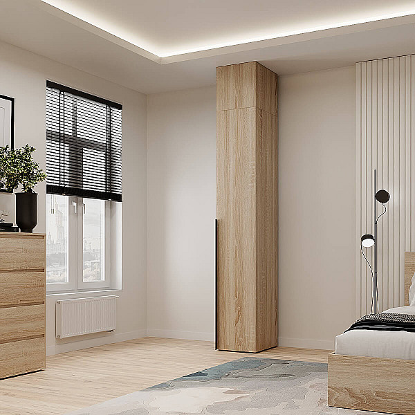 Пенал закрытый с антресолью №1 Light 400х500х2600 Дуб Сонома светлая Art In Head