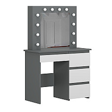 Стол туалетный Beauty 940х430х1400 Графит/Белый бриллиант Art In Head