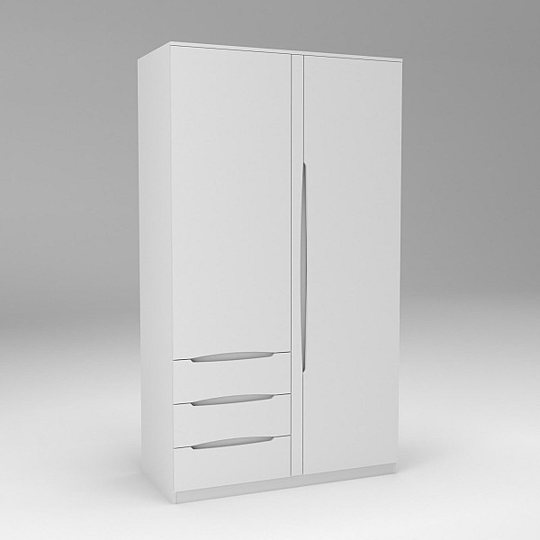 Шкаф Дельта 1, Белый, 1200х550х2100 Континент