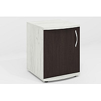 Тумба прикроватная V-3, Дуб Крафт Белый/Венге Магия, 350/350/450 Континент
