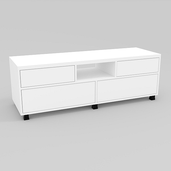 Тумба TV №3, Белый, 1400/450/475 Континент