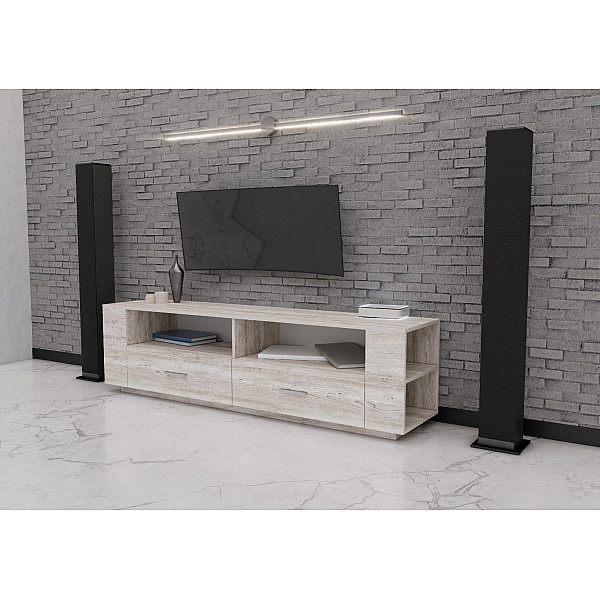 Тумба TV №4, Дуб Шамони Светлый, 1800/400/500 Континент