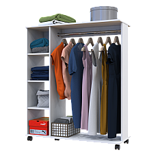 Гардеробная стойка Д1 Белый 100х41.6х129.4 Doros