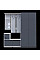 Прихожая Бела и шкаф Промо  2 ДСП 190х48х204 Doros