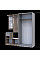 Прихожая Белый и шкаф Промо 2 ДСП 190х48х204 Doros
