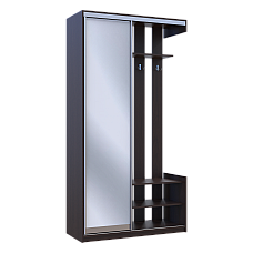 Прихожая City One Door Венге 1 Зеркало 110х45х210 Doros