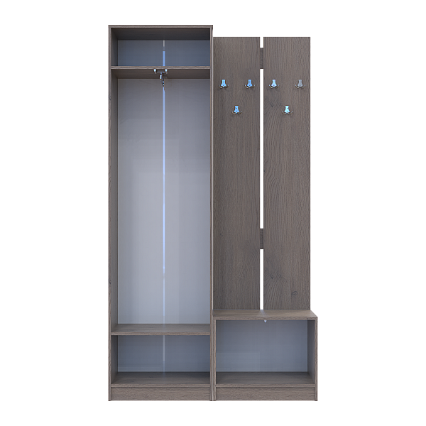 Прихожая Сола 1+3 Канноло/Кашемир ДСП 120х40х215 Doros