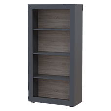 Этажерка низкая Дана Графит 80х33.6х157.4 Doros