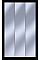 Комплект Гелар Білий 3 Дзеркала 117х49.5х203.4 Doros