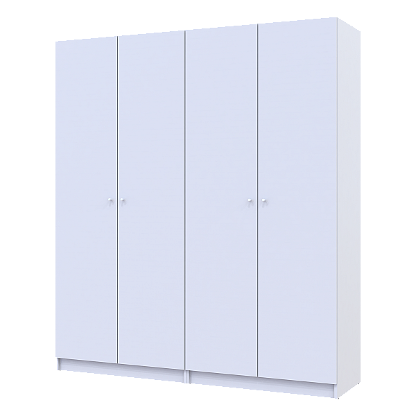 Комплект Промо з полицями Білий 2+2 ДСП 180х48х204 Doros