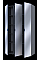 Комплект Гелар Графит 3 Зеркала 117х49.5х203.4 Doros
