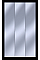 Комплект Гелар Білий 3 Дзеркала 117х49.5х203.4 Doros