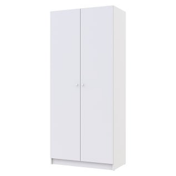 Шафа для одягу Промо Білий 2 ДСП 90х48х204 Doros