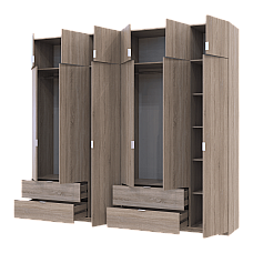 Комплект Лукас Дуб сонома 3+3 ДСП 270х50х240 Doros