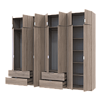 Комплект Лукас Дуб сонома 3+4 ДСП 295х50х240 Doros