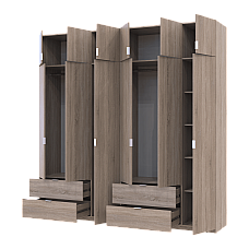 Комплект Лукас Дуб Сонома 3+3 ДСП 240х50х240 Doros