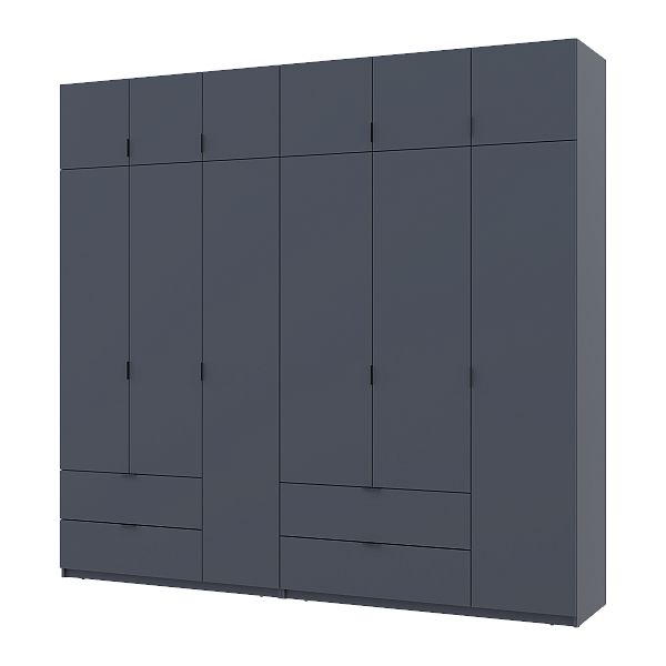 Комплект Лукас Графит 3+3 ДСП 255х50х240 Doros