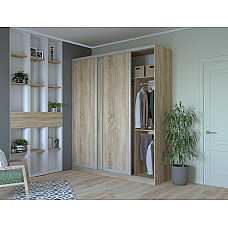 Шкаф купе Сити 24 Дуб Cонома 3 ДСП 208х60х240 Doros