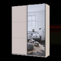 Шкаф купе G-Caiser Кашемир/Кашемир 1 ДСП/1 зеркало 3 части 180х60х240 Doros