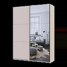 Шкаф купе G-Caiser Кашемир/Кашемир 1 ДСП/1 зеркало 3 части 180х60х240 Doros