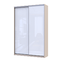Шкаф купе Сити Лайт Кашемир/Белый 2 Стекла 150х45х225 Doros