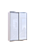 Шкаф купе Сити Лайт Кашемир/Белый 2 Стекла 150х45х225 Doros
