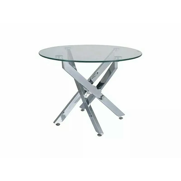 Журнальный столик AGIS A Прозрачный / Хром Диаметр 60x45 AGISACH Signal