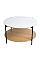 Журнальный столик IDAHO белый/дуб Intarsio