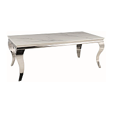 Журнальный столик PRINCE A CERAMIC белый CALACATTA/хром 120*60 PRINCEACBCH120 Signal