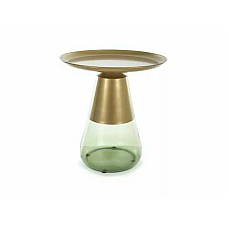 Журнальный столик TIFFANY A Диаметр 50 Золотой / Зеленый TIFFANYAZLZFI50 Signal