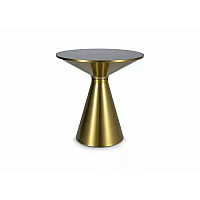 Журнальный столик SETI Черный / Золотой Диаметр 50x53 SETICZL Signal