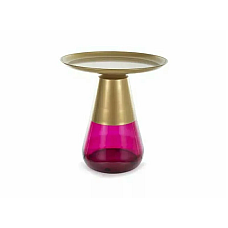 Журнальный столик TIFFANY A Диаметр 50 Золотой / Фиолетовый TIFFANYAZLFFI50 Signal