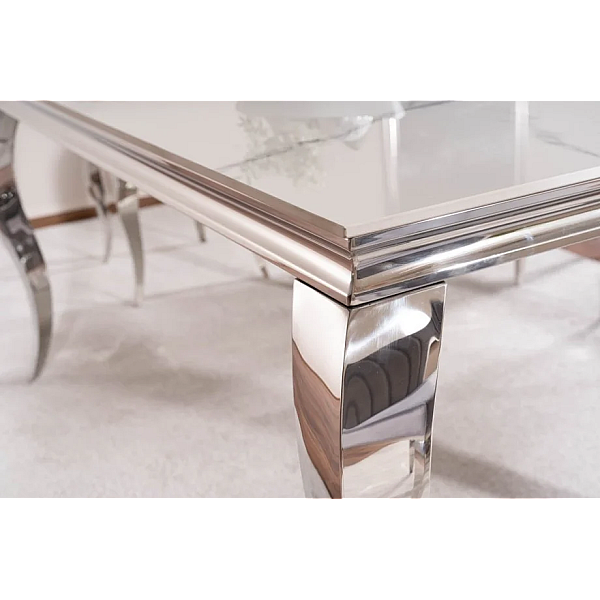 Журнальный столик PRINCE A CERAMIC белый CALACATTA/хром 120*60 PRINCEACBCH120 Signal