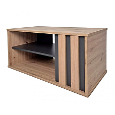 Журнальный столик T2 AD Антрацит/Дуб артизан 50 x 90 см. Intarsio