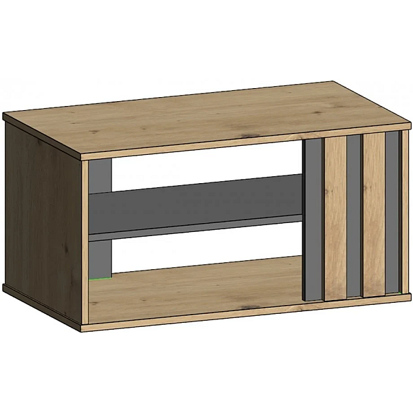 Журнальный столик T2 AD Антрацит/Дуб артизан 50 x 90 см. Intarsio
