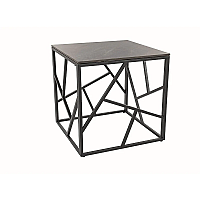 Журнальный столик ESCADA B III серый эффект мрамора/черный 55X55 ESCADABIIISZC Signal