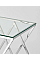 Журнальный стол Zegna B 55х55 Прозрачный / Серебряный ZEGNABS Signal