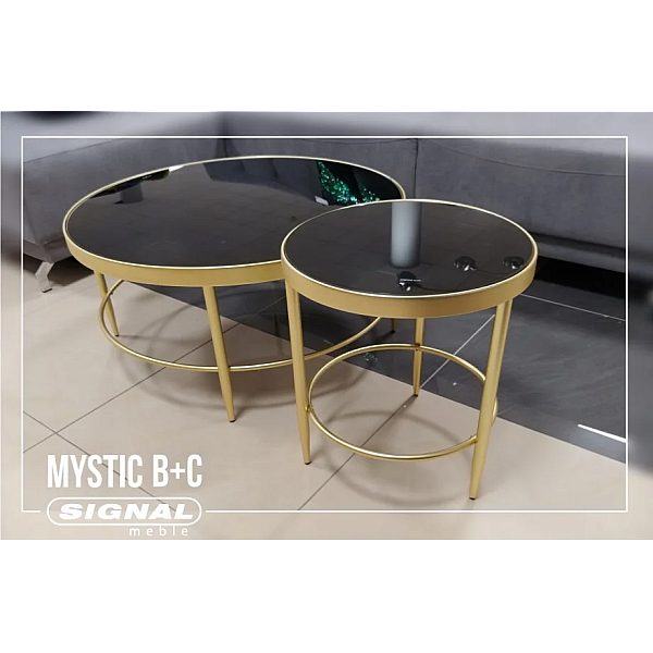 Журнальный стол Mystic B Черный / Золотой MYSTICBCZL Signal