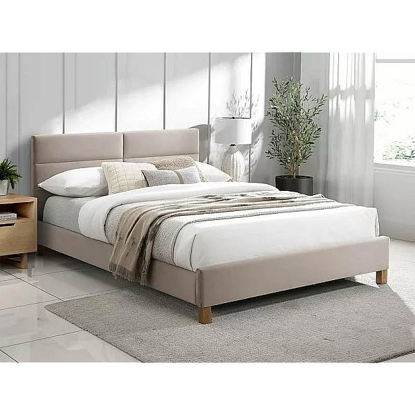Кровать односпальная SIERRA VELVET 120x200 Бежевый / Дуб TAP.192 SIERRAV120BED Signal